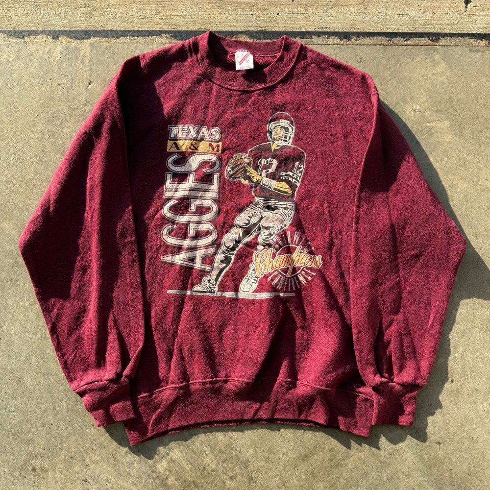 Vintage Jerzees Texas A&M Aggies Southwest Conference Champions Sweatshirt Small
